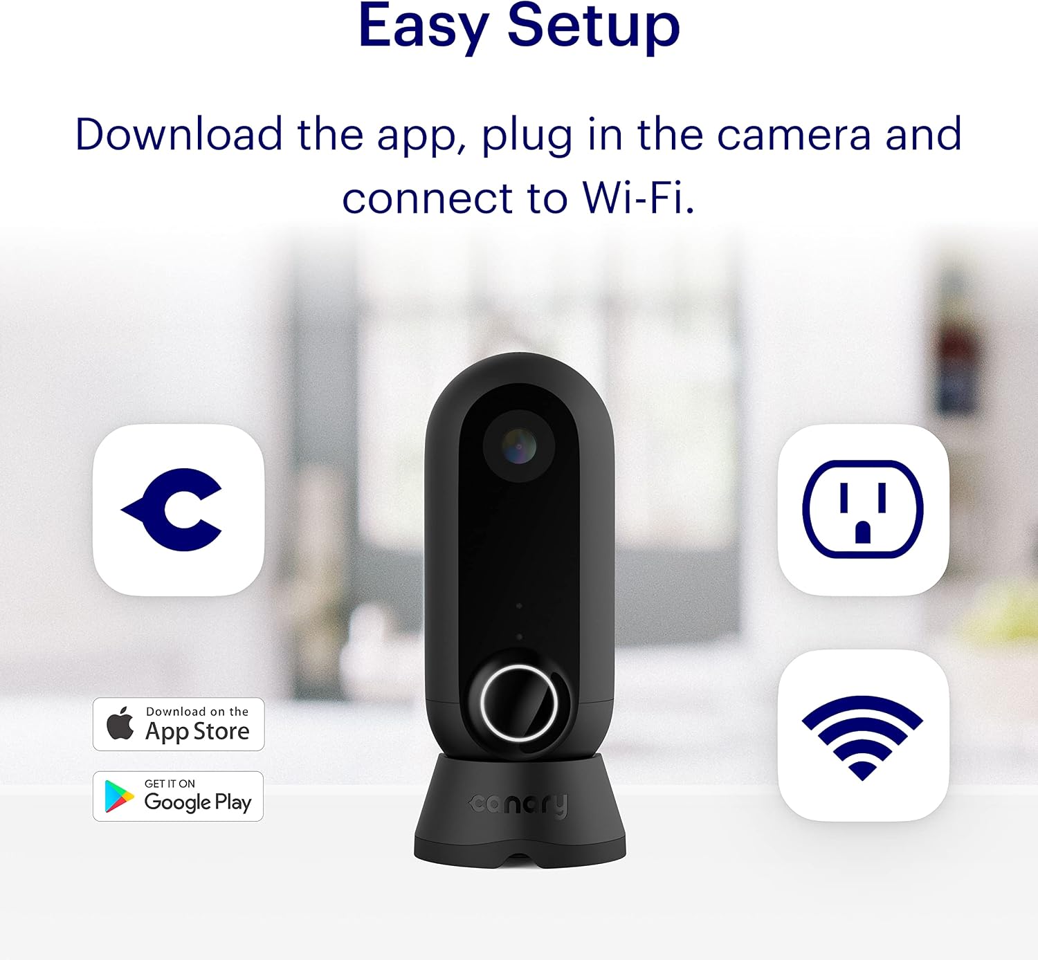 Canary Flex 3 Pack Outdoor Indoor Home Security Camera, Weatherproof, Wire-Free or Plugged in, 2-Way Talk, Baby Monitor, Compatible with Alexa