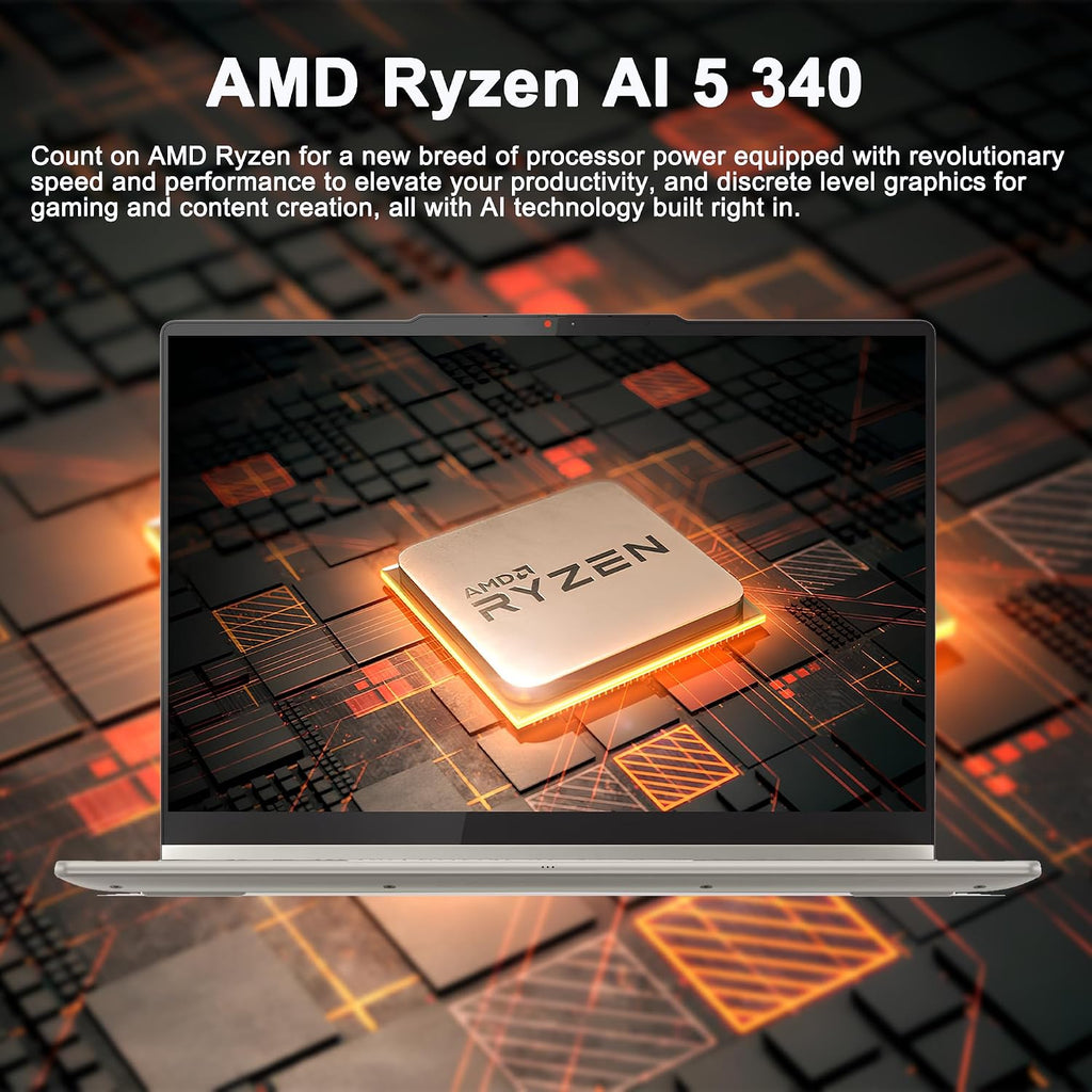 Lenovo Yoga 7 2-in-1 Laptop 16' WUXGA IPS Touch (Glossy Anti-Fingerprint) AMD 8-core Ryzen AI 5 340 (Up to 50 AI Tops) 16GB RAM 1TB SSD for Creator Business Professional Win11 ICP Hub
