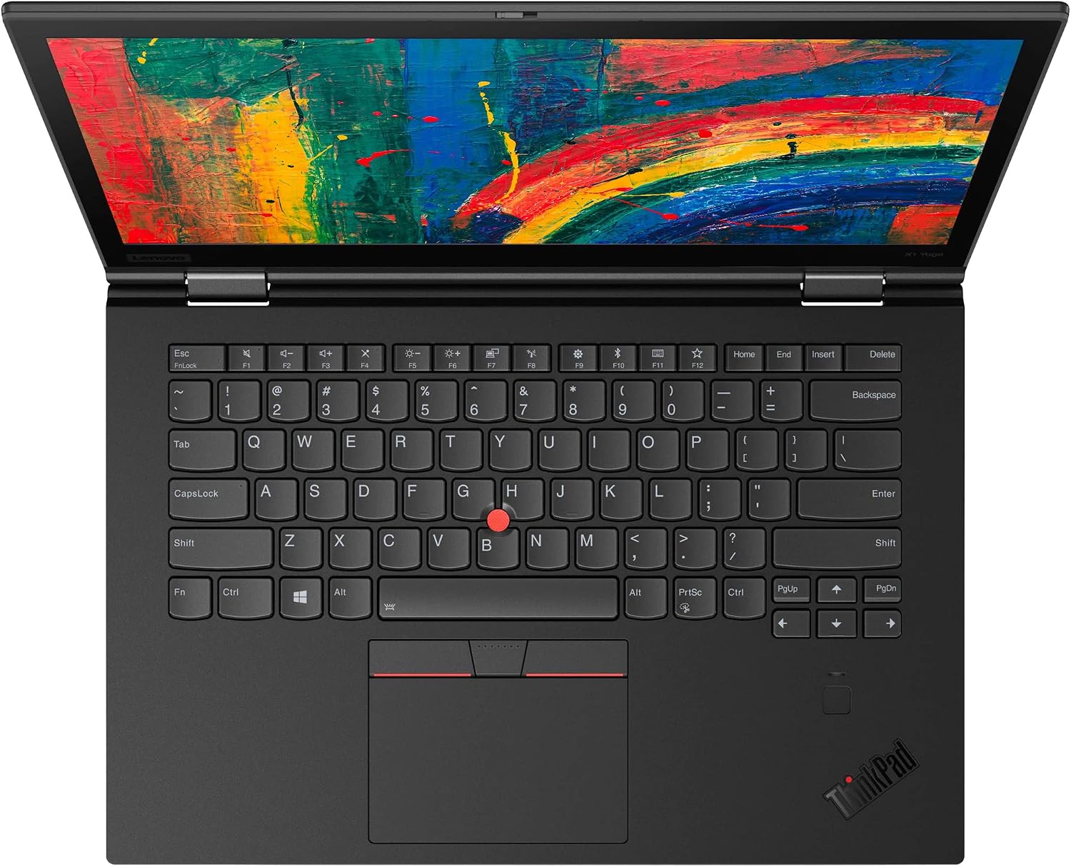 Lenovo ThinkPad X1 Yoga (3rd Gen) i7 8650U 1.9Ghz 14' 2-in-1 Convertible Laptop, 16GB RAM, 1TB NVMe PCIe M.2 SSD, FHD 1080p, Thunderbolt 3 USB-C, Webcam, Windows 11 Pro (Renewed)