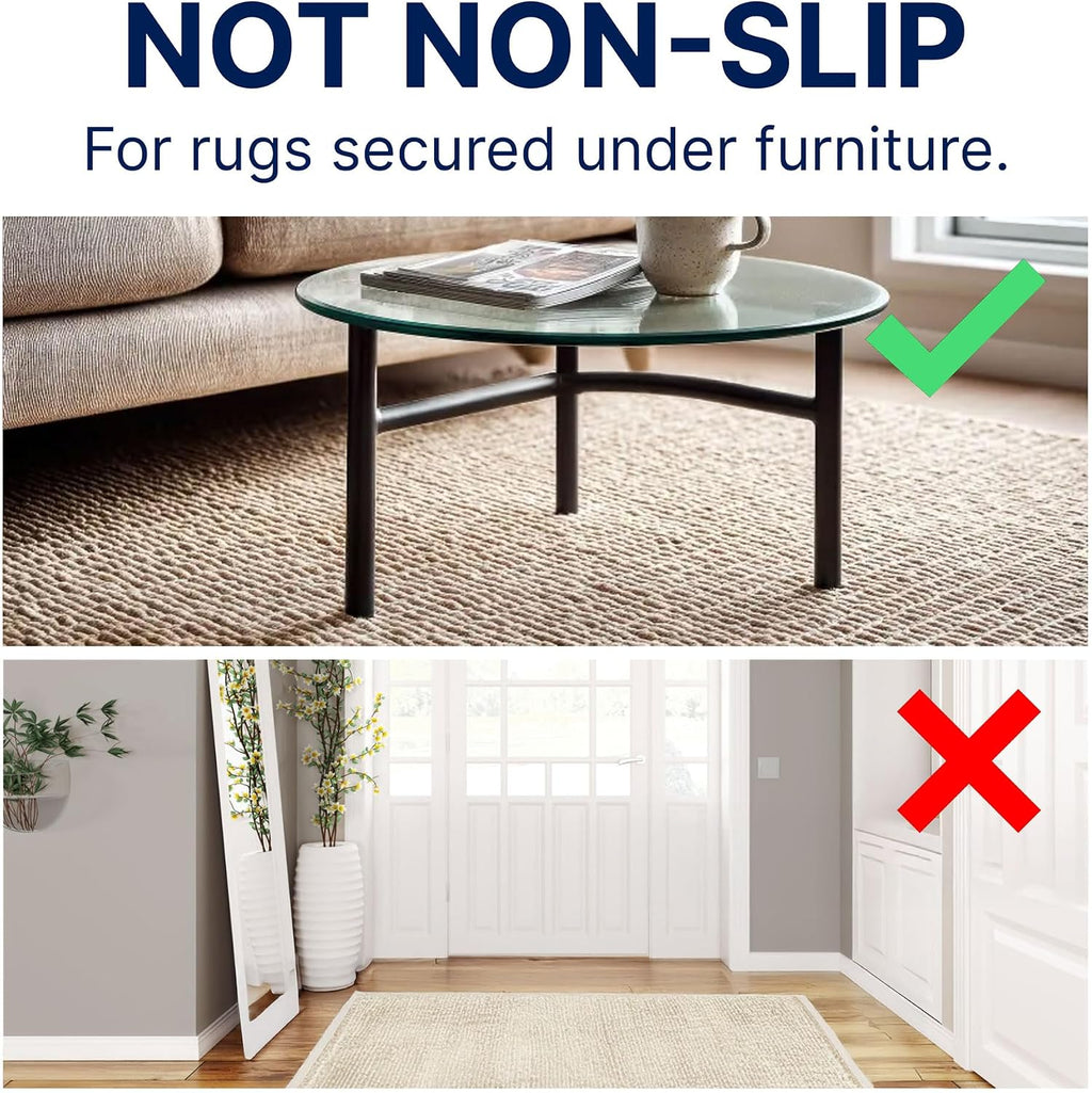 RUGPADUSA, 5'3' x 7'6', 100% Felt Rug Pad (1/2' Thick), Safe for All Floors, Low-VOC, Made in the USA, 2-Year Warranty