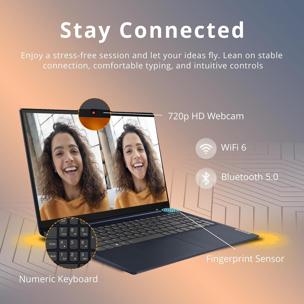 Lenovo IdeaPad 3 15ALC6 15.6' Laptop AMD Ryzen 5 5500U 12GB Ram 512GB SSD W10H (Renewed)