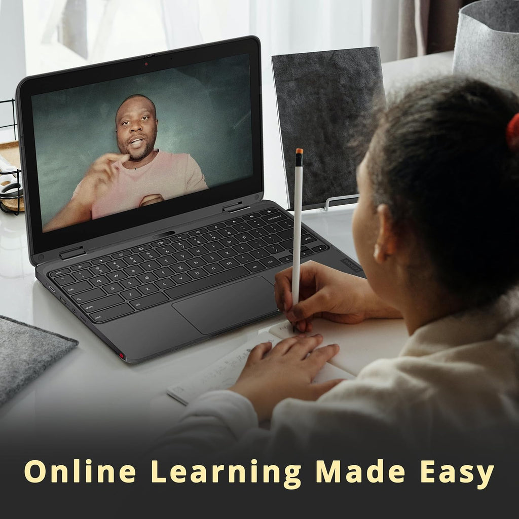 Lenovo 300e Gen 3 Chromebook 11.6' 2-in-1 Touchscreen Laptop, AMD 3015Ce Processor, 4GB RAM, 32GB eMMC, AMD Radeon Graphics, 720p Webcam, Wi-Fi 5, Bluetooth, Chrome OS, Gray (Renewed)