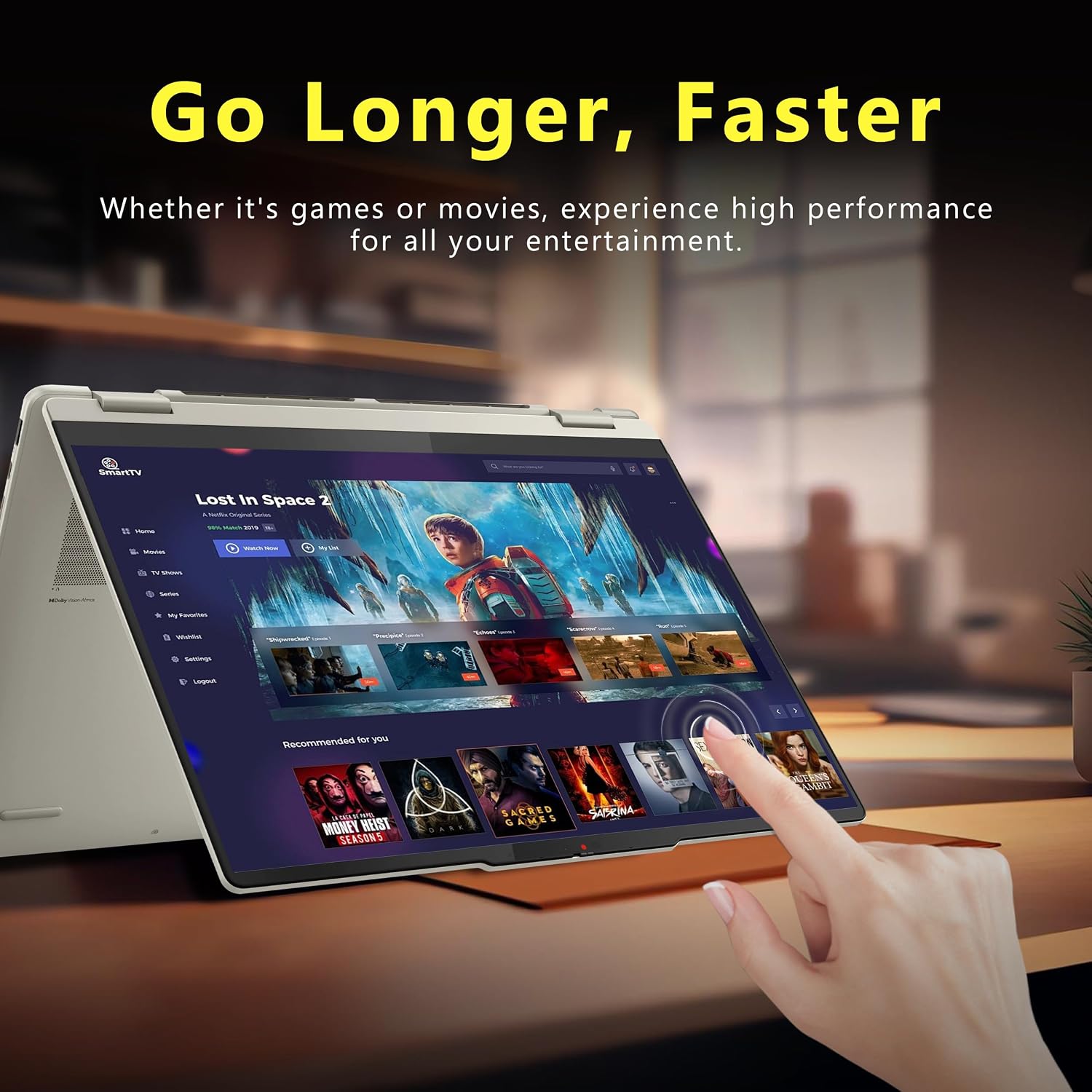 Lenovo Yoga 7 2-in-1 16' WUXGA Touchscreen Laptop, AMD Ryzen AI 5 340, 16GB LPDDR5X, 1.5TB Storage (512GB PCIe SSD&1TB Docking), Backlit Keyboard, Fingerprint, 1080p Webcam, Win 11 Pro, Seashell