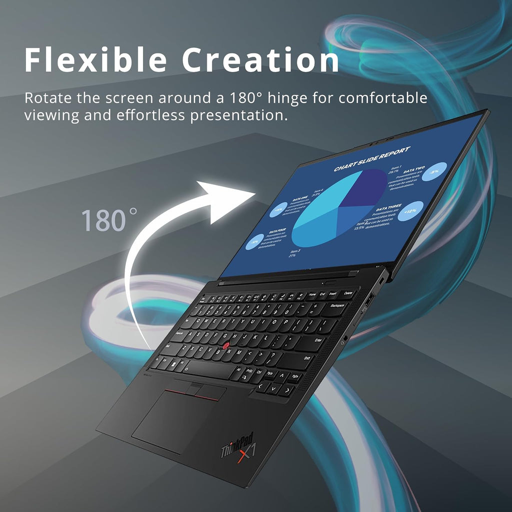 Lenovo 2022 Thinkpad X1 Carbon Gen 10 14.0' WUXGA Touchscreen Business Laptop, Intel Core i7-1260P, 16GB RAM, 1TB PCIe SSD, Intel Iris Xe Graphics, Win 11 Pro, Black, 32GB Hotface USB Card