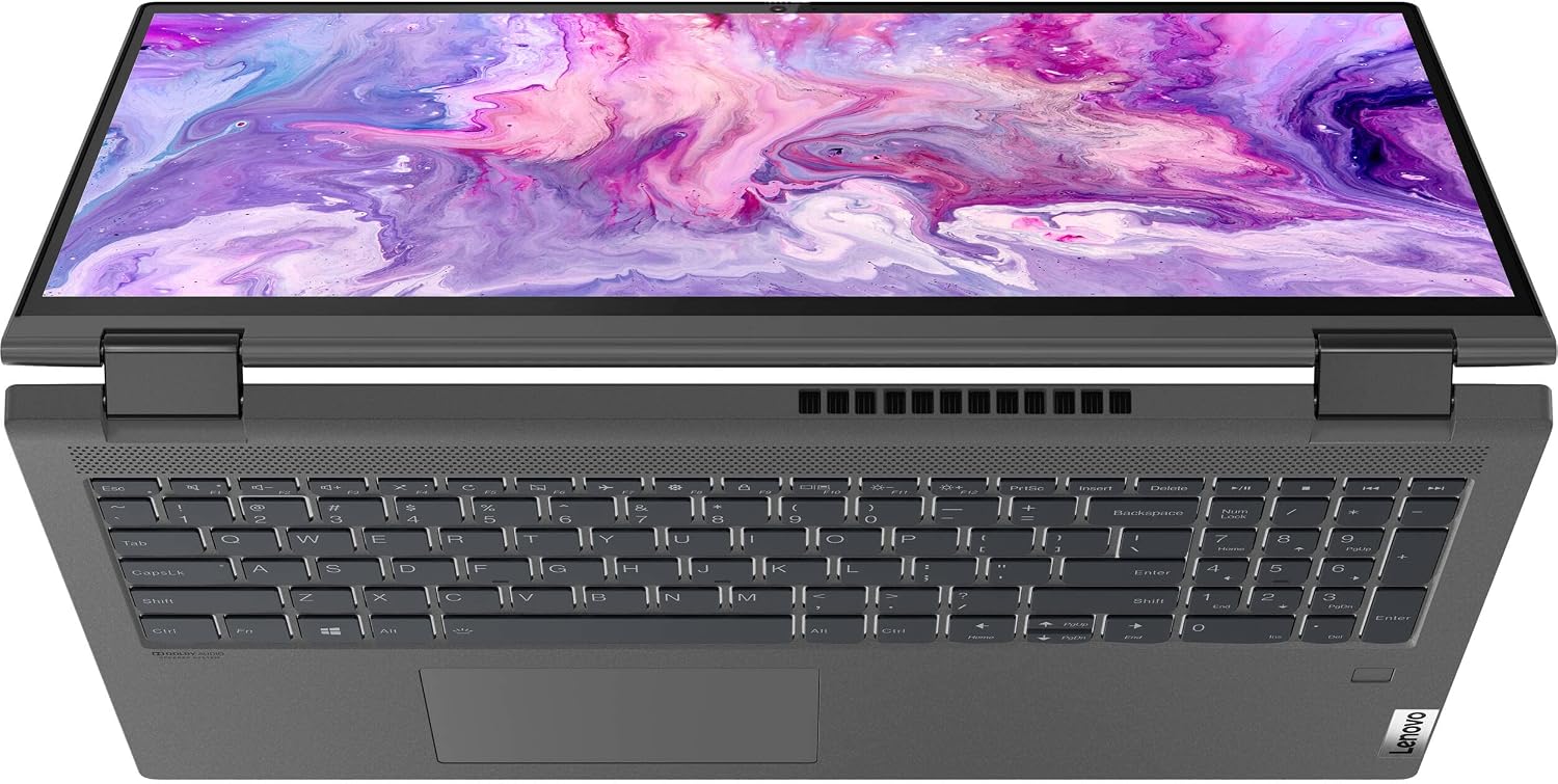 Lenovo IdeaPad Flex 5 5i 2-in-1 Laptop (15.6' FHD Touchscreen, Intel Core i7-1165G7, 16GB RAM, 512GB SSD, IST Active Stylus), Convertible, Fingerprint, Backlit KB, Wi-Fi 6, Webcam, Win 11 Home, Gray