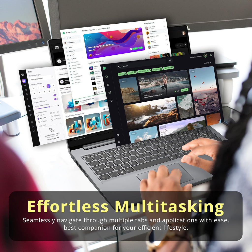 Lenovo IdeaPad 1i 15.6' FHD Touchscreen Laptop, Intel i3-1215U, 40GB RAM, 2.16TB Storage(2TB SSD+160GB Docking Station Set), Intel UHD Graphics, Numeric Keypad, HD Webcam, WiFi 6, Windows 11, Gray