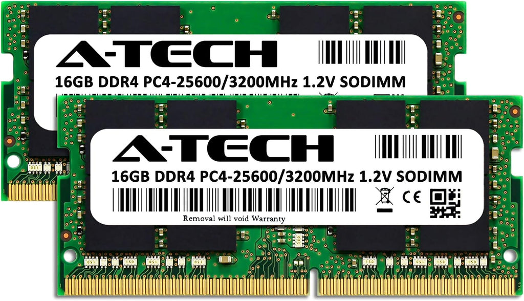 A-Tech 32GB Kit (2x16GB) RAM for Lenovo Legion 5/5i Gaming Laptop | DDR4 3200MHz PC4-25600 SODIMM 1.2V 260-Pin Non-ECC SO-DIMM Memory Upgrade