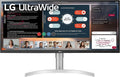 LG 34WN650-W UltraWide Monitor 34-Inch 21:9 FHD (2560 x 1080) IPS Display VESA DisplayHDR 400 AMD FreeSync 3-Side Virtually Borderless Design - Silver