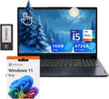 Lenovo IdeaPad 1i 15.6' FHD Touchscreen Laptop, Intel i5 1235U, 16GB RAM, 672GB Storage(512GB SSD + 160GB Docking Station), Intel Iris Xe Graphics, HD Camera, Dolby Audio, Wi-Fi 6, Win 11 Pro, Blue