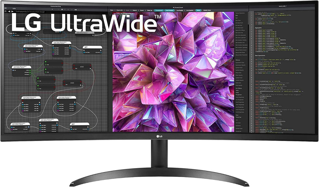 LG 34BQ60QC-B 21:9 Curved UltraWide QHD IPS Monitor - 3 Year Warranty