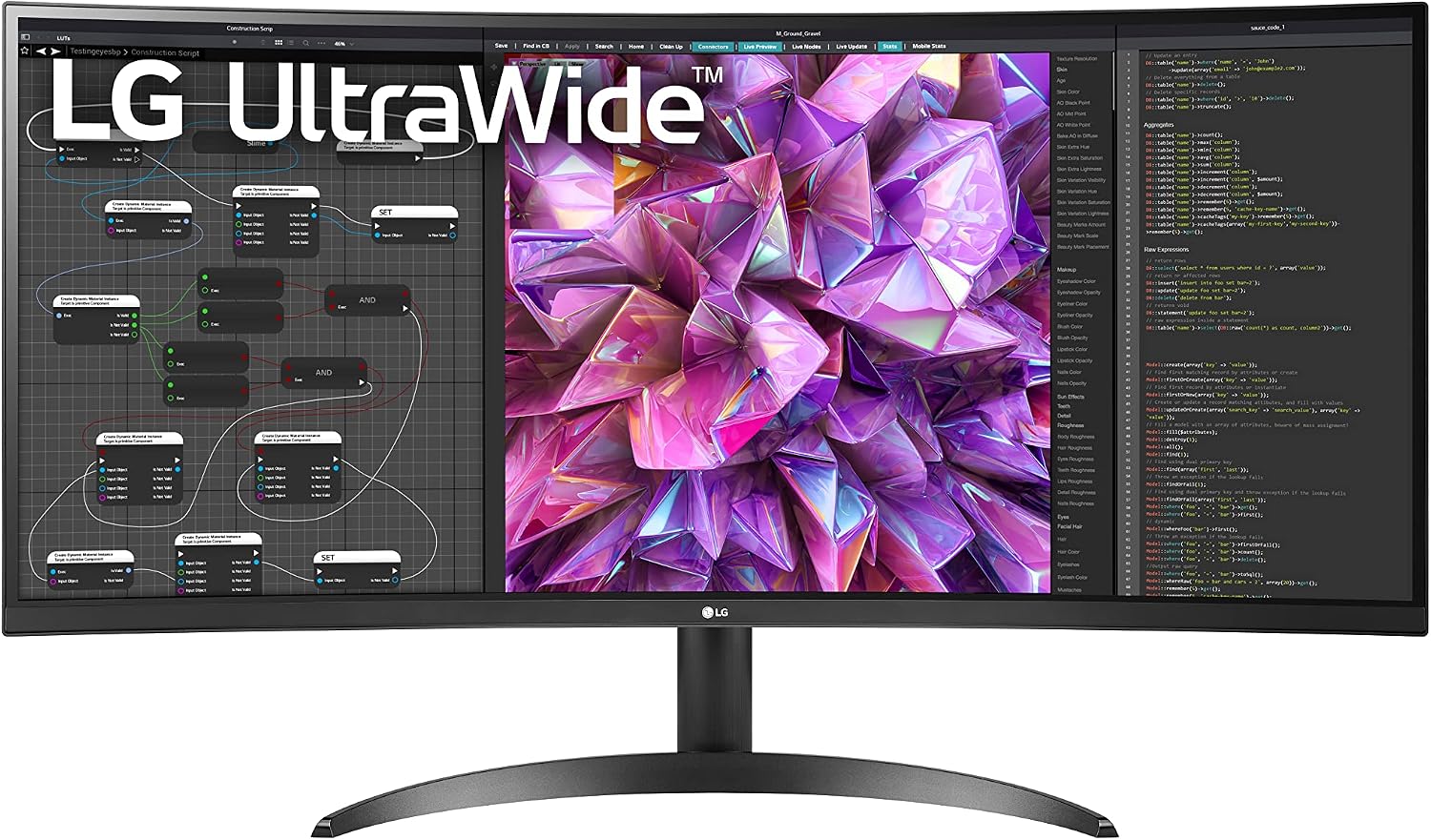 LG 34BQ60QC-B 21:9 Curved UltraWide QHD IPS Monitor - 3 Year Warranty
