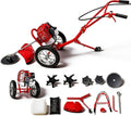 Two-Stroke Hand Push Lawn Mower Gas Powered Two-Stroke Lawn Mower Hand Push Irrigation Mower Single Cylinder Gasoline Engine Grass Trimmer
