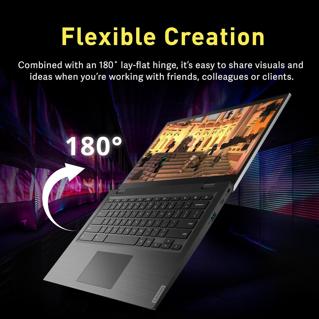 Lenovo 14e Chromebook 14' FHD Touchscreen Laptop, AMD A4-9120C Processor, 4GB DDR4, 32GB eMMC, AMD Radeon R4 Graphics, HD Webcam, Wi-Fi, Chrome OS, Gray (Renewed)