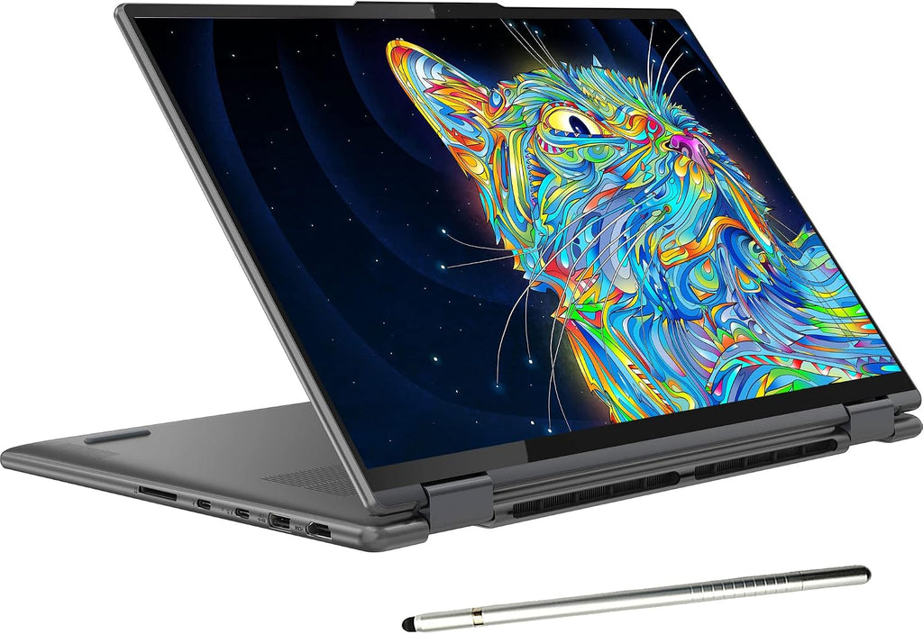 Lenovo Yoga 7i 16'' 2.5K Touchscreen 2-in-1 Laptop, 12th Intel Evo Platform 12-Core i5-1240P, 8GB LPDDR5 RAM, 512GB SSD, Iris Xe Graphics, Backlit KB, FP, Win11 H, W/ Stylus Pen Storm Grey