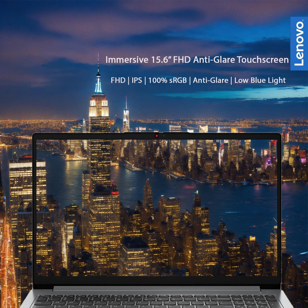 Lenovo 15.6' Touchscreen IdeaPad | 8GB RAM | 768GB Storage (256GB SSD & 512GB External Storage) | Intel 6-Core Processor | FHD (1920 x 1080) | HDMI | Bluetooth | Windows 11 Pro | w/WOWPC Bundle