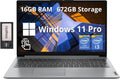 Lenovo Ideapad 1i 15.6' FHD Touchscreen Laptop, Intel i3 1215U, 16GB RAM, 672GB Storage(512GB SSD+160GB Docking Station Set), Intel UHD Graphics, Full Size Keyboard, Win11 Pro, Gray