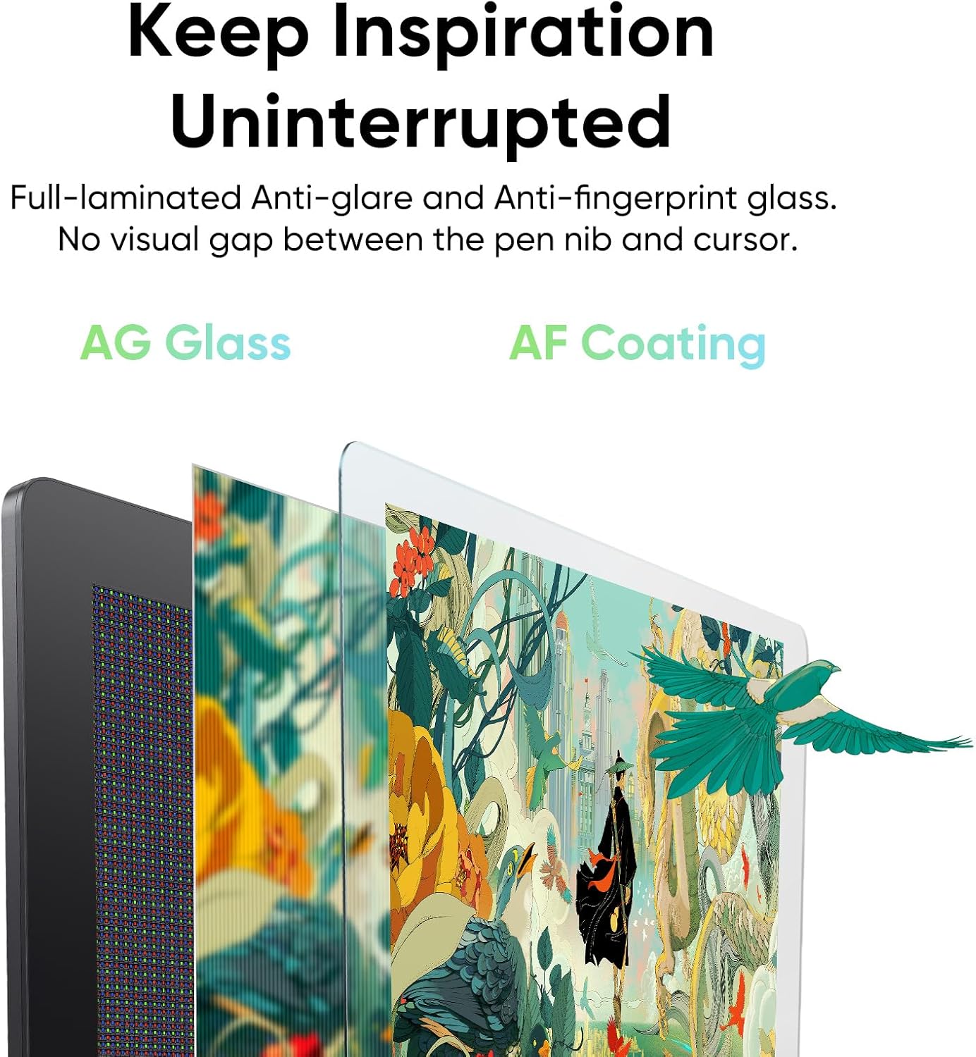 XPPen Artist Pro 24 Gen2 23.8' Drawing Tablet with Screen, △E < 1 Graphic Tablet with Full Laminated AG Screen, Drawing Monitor with Dual 16384 Pen Pressure Battery-Free Stylus, Mini Keydial