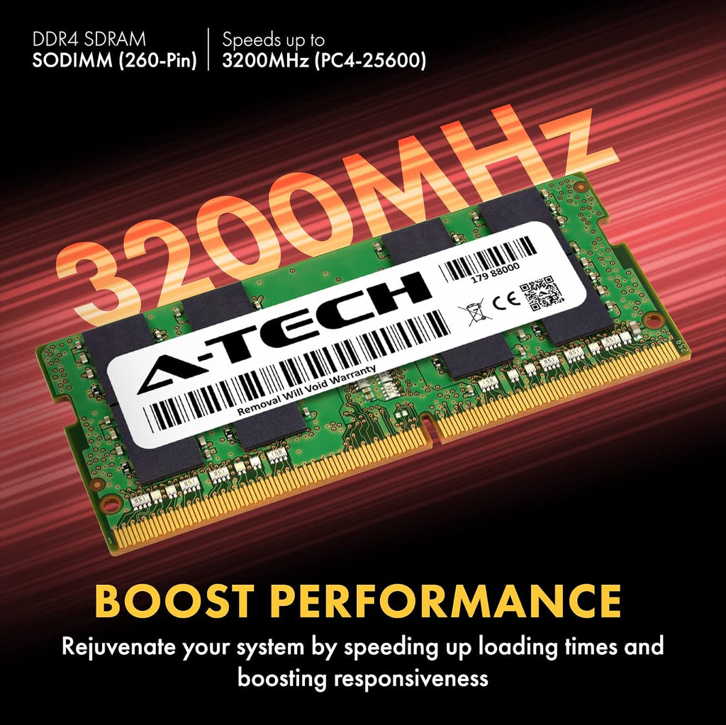 A-Tech 16GB RAM for Lenovo Legion 5/5i Gaming Laptop | DDR4 3200MHz PC4-25600 SODIMM 1.2V 260-Pin Non-ECC SO-DIMM Memory Upgrade
