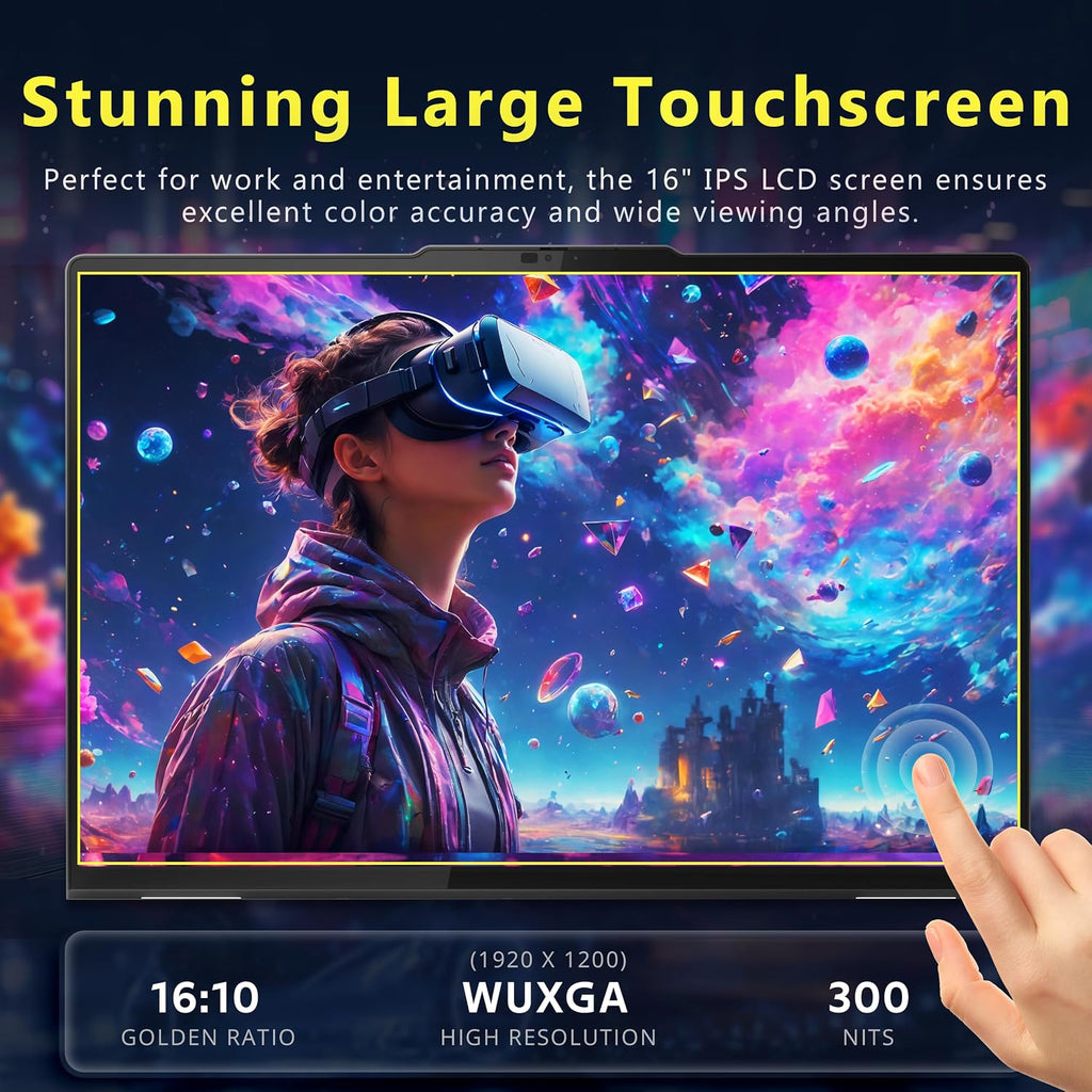 Lenovo Yoga 7i 2-in-1 16' WUXGA Touchscreen Laptop, Intel Ultra 7 155U, 16GB LPDDR5X, 2TB Storage(1TB SSD&1TB Docking), Fingerprint Reader, Backlit Keyboard, WiFi 6E, Win 11, Grey