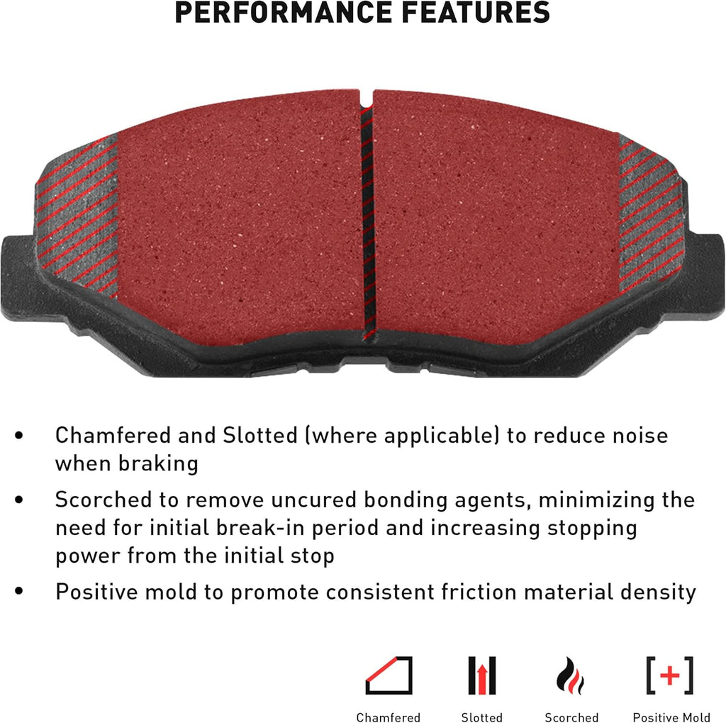 Dynamic Friction Company Front Brakes and Rotors|BlankBrake Rotors| Front 3000 Ceramic Brake Pads and Rotors Kit| Automotive Replacement Brake Kits