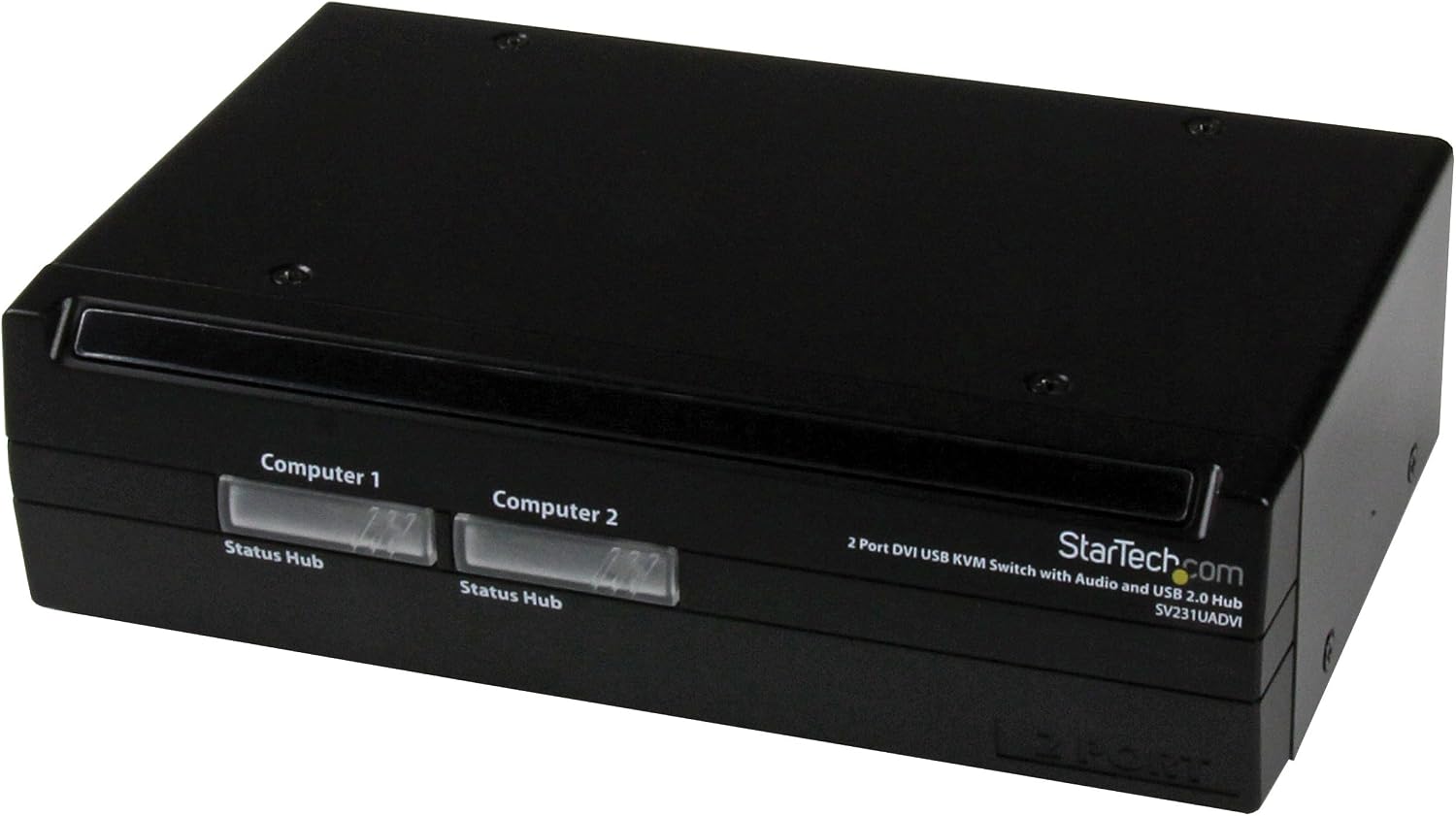 StarTech.com SV231UADVI 2 Port DVI USB KVM Switch with Audio and USB 2.0 Hub,Black