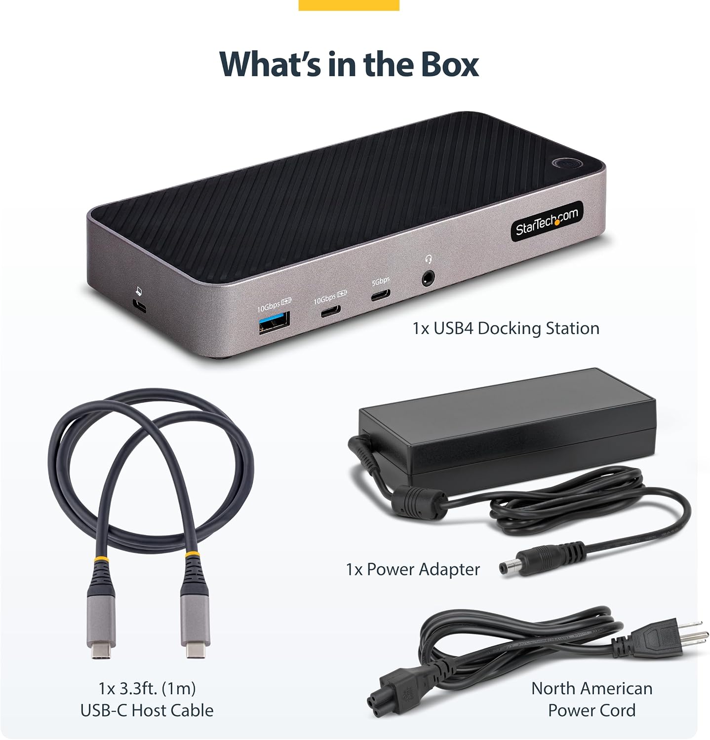 StarTech.com USB-C Triple Monitor Docking Station for MacBook Pro / Air M1 M2 M3 M4 & Windows, Universal 4K HDMI DP Dock, Thunderbolt Compatible, 100W Laptop Charging (116N-USBC-DOCK)