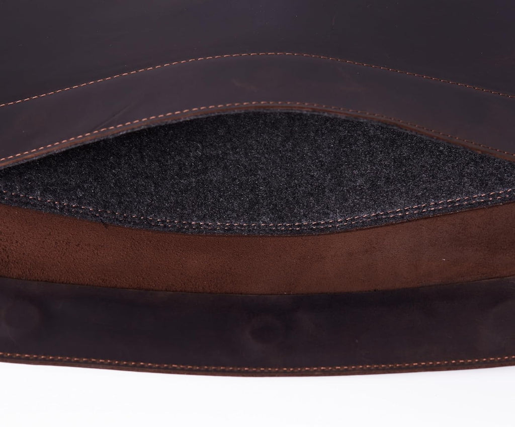 Leather Laptop Case Made for MacBook Pro M4 14 inch Sleeve - Brown PC Case Compatible with MacBook Pro 14' M1 M2 M3 M4 Max A2442 A2779 A2992 A2918 A3402 2023 2024 2025 Genuine Vintage Leather, Brown