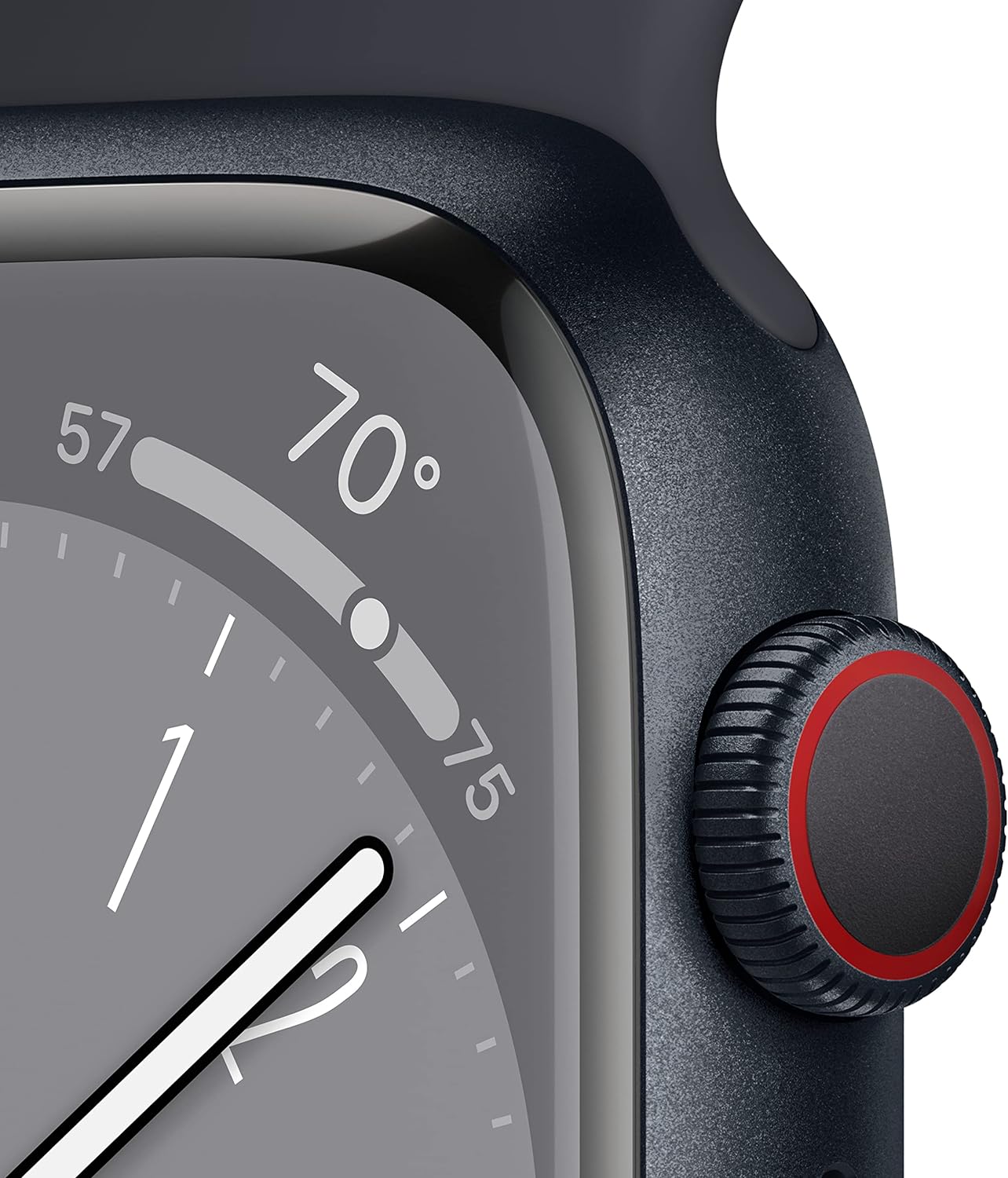 Apple Watch Series 8 [GPS + Cellular, 41mm] - Midnight Aluminum Case with Midnight Sport Band, M/L (Renewed)