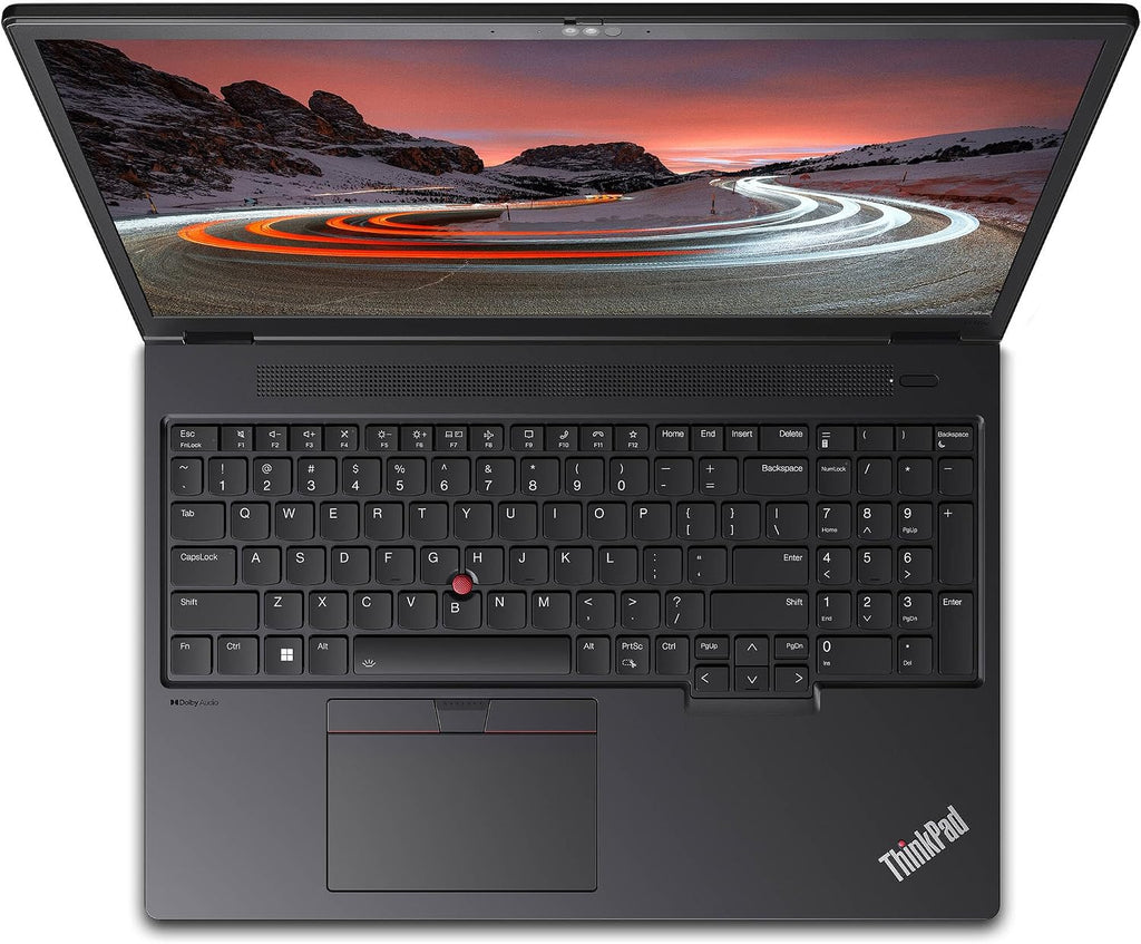Lenovo ThinkPad P16v Gen 2 Laptop, Intel Core Ultra 7 155H, 16' WUXGA (1920 x 1200), IPS, Anti-Glare, 32GB DDR5 RAM, 2TB SSD, Fingerprint Reader, 1080P FHD RGB Camera, Windows Pro 11 - Black