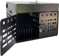 16-Device Laptop & Tablet Charging Cabinet with Combination Lock, Lockable Metal Charging Station for Chromebooks, iPads & Devices Up to 15.6', Classroom & Office Storage Organizer