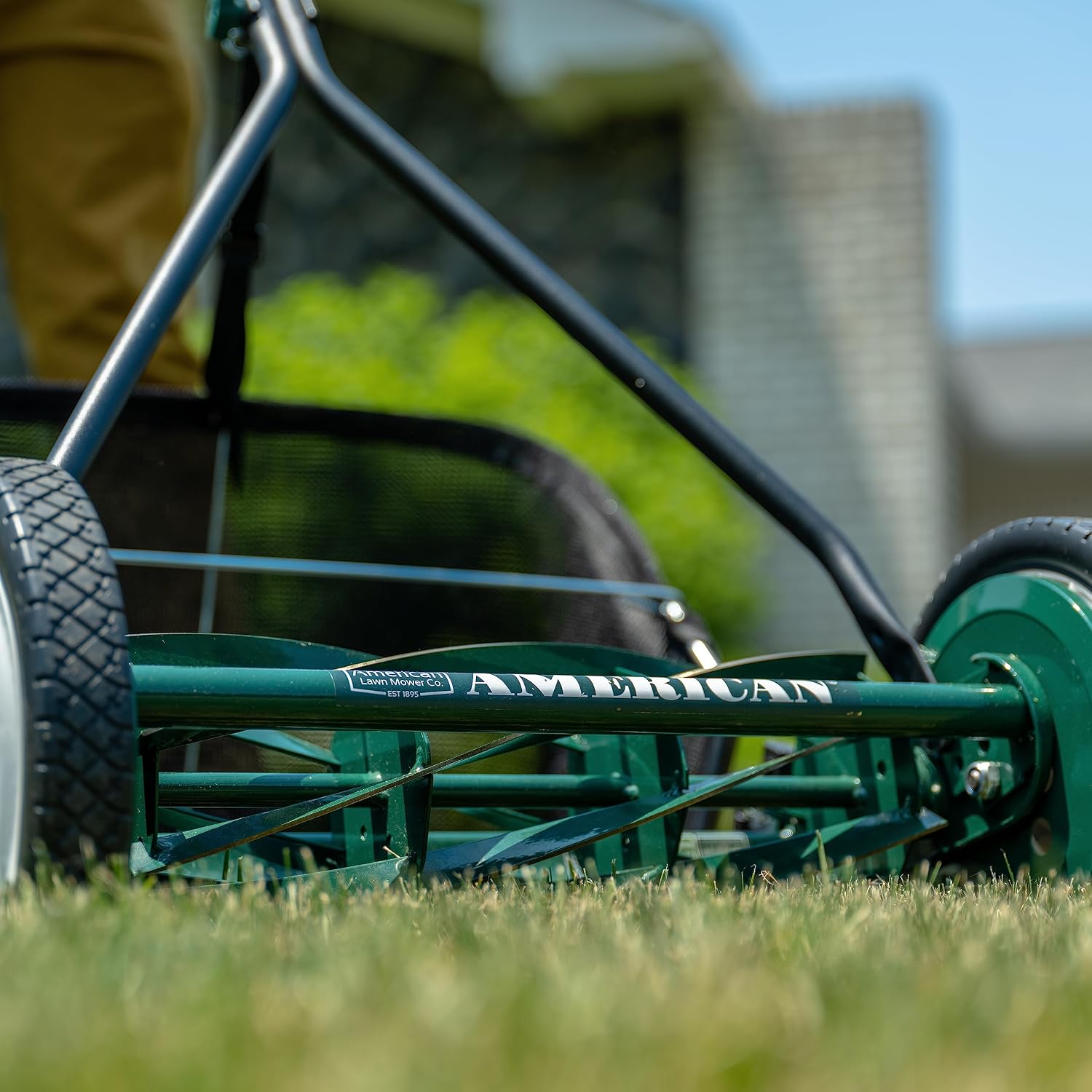 American Lawn Mower 16-inch 7-Blade Push Reel Mower + Sharpening Kit