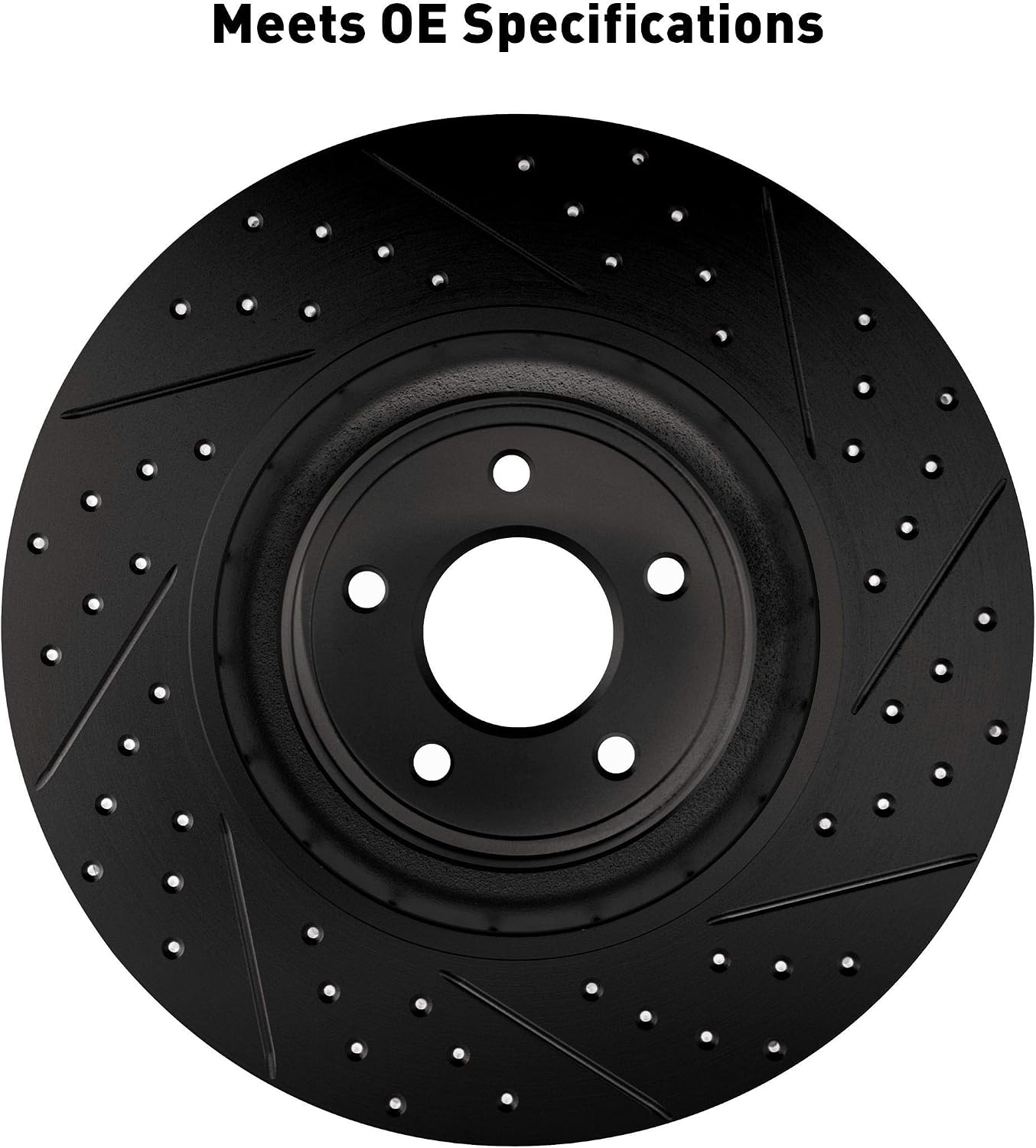 Dynamic Friction Company Front Brakes and Rotors|DrilledBrake Rotors| Front 3000 Ceramic Brake Pads and Rotors Kit| Automotive Replacement Brake Kits