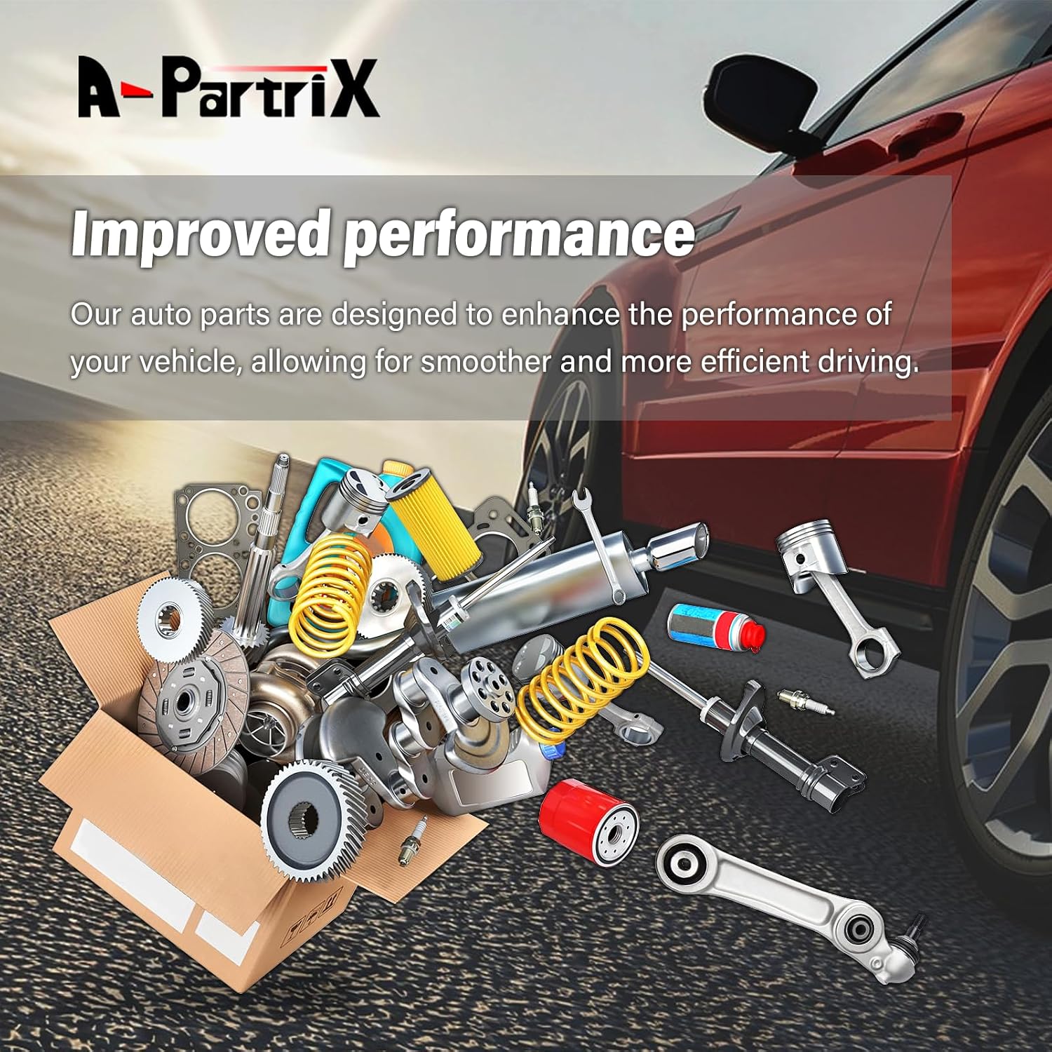 ‎A-Partrix Brakes and Rotors Front and Rear - Brake Pads and Rotors Kit, High Performance Brake Kits Replacement fits Chevy Silverado 1500 2007-2007 fits GMC Sierra 1500 2007-2007