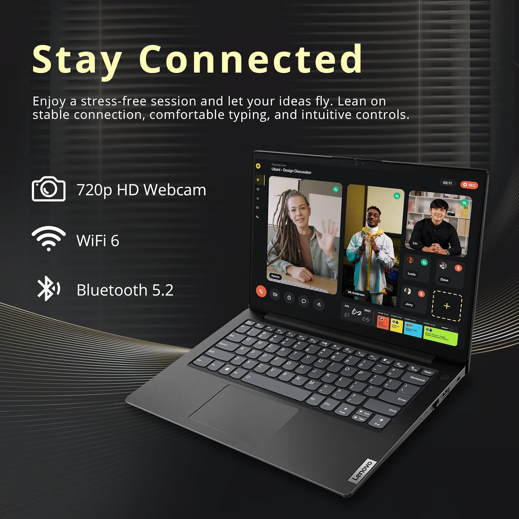 Lenovo V14 14' FHD Business Laptop, Intel i7-13620H, 40GB DDR4 RAM, 1.16TB Storage(1TB SSD+160GB Docking Station Set), Intel UHD Graphics, Wi-Fi 6, 720p HD Camera, Win 11 Pro, Black