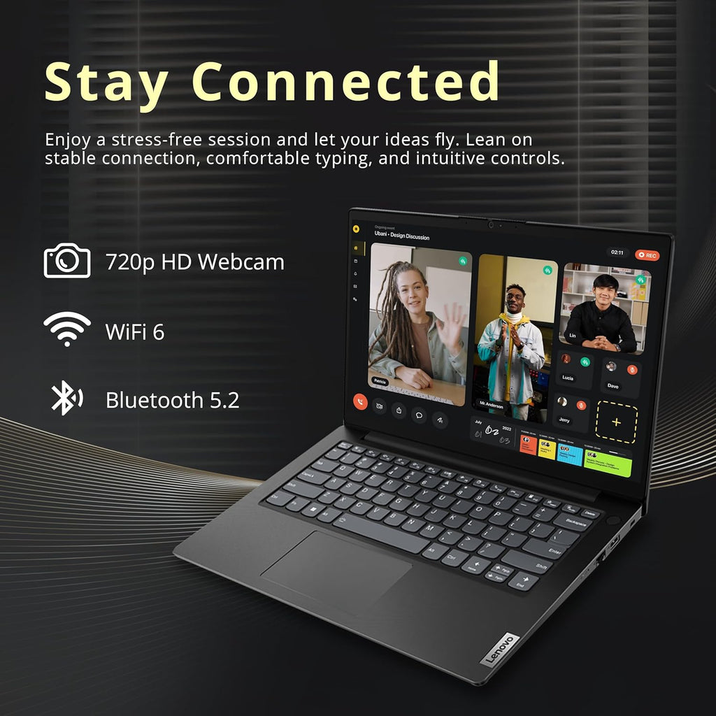 Lenovo V14 14' FHD Business Laptop, Intel i7-13620H, 40GB DDR4 RAM, 2.16TB Storage(2TB SSD+160GB Docking Station Set), Intel UHD Graphics, Wi-Fi 6, Webcam, Windows 11 Pro, Black