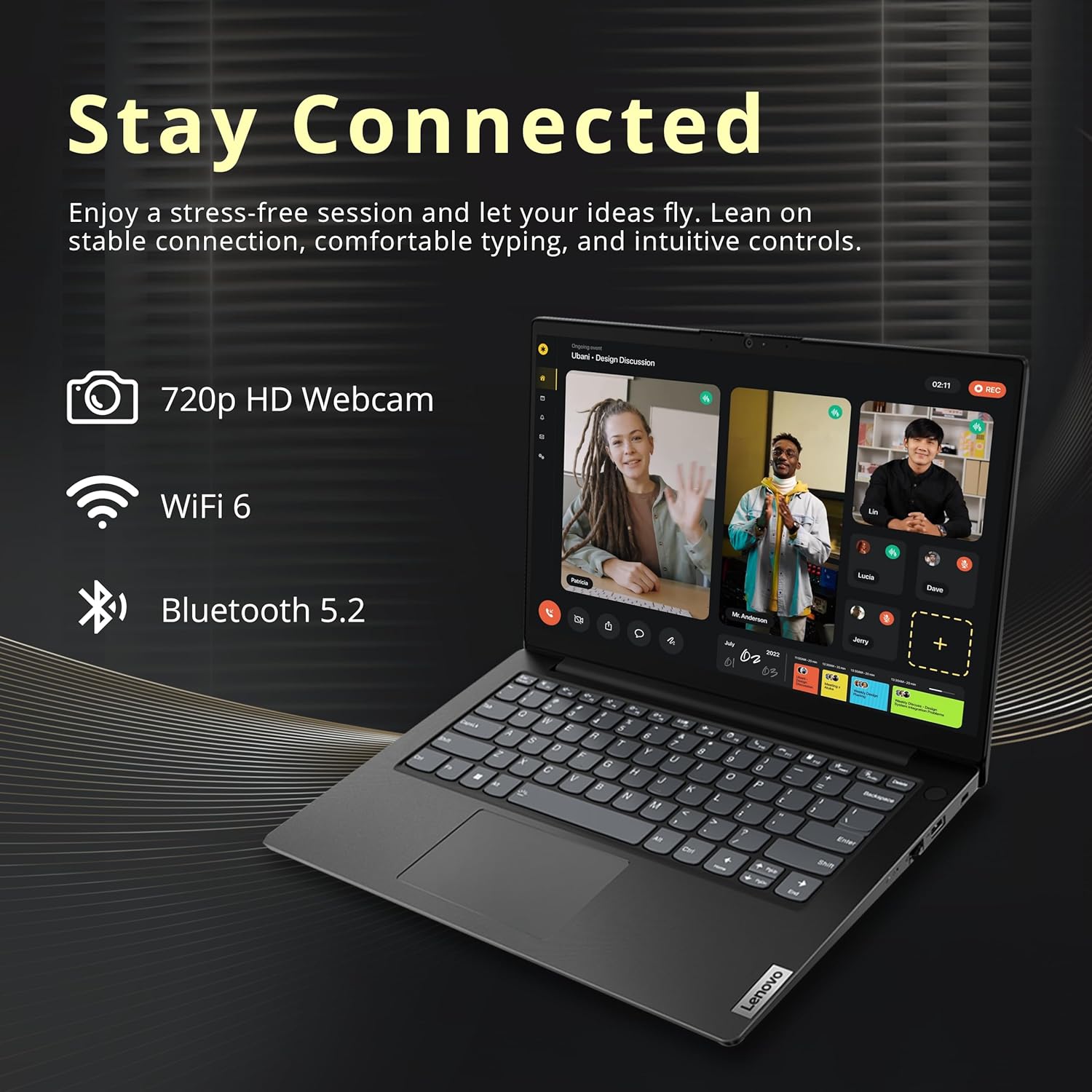 Lenovo V14 14' FHD Business Laptop, Intel i7-13620H, 40GB DDR4 RAM, 2.16TB Storage(2TB SSD+160GB Docking Station Set), Intel UHD Graphics, Wi-Fi 6, Webcam, Windows 11 Pro, Black