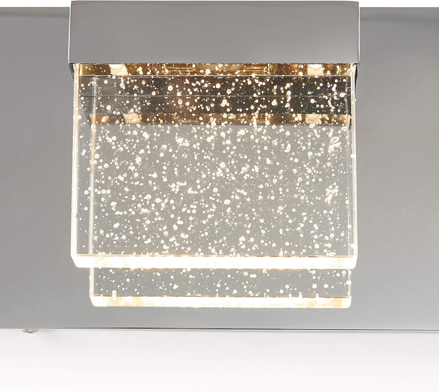 artika Bubble Cube 23W LED Modern Vanity Light Fixture, Chrome Finish, Ideal for Bathroom Lighting - 1500 Lumens 3000 Kelvin Made of Steel, No Bulb Required