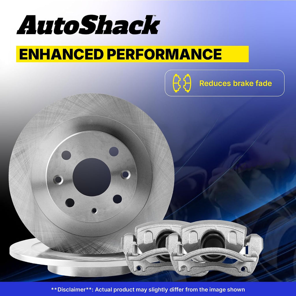 AutoShack Front & Rear Brake Rotors & Calipers for Honda, Civic 2006-2011, FWD L4 1.8L