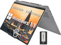 Lenovo Yoga 7 2-in-1 16' 2K Touchscreen Laptop, AMD Ryzen 7 8840HS, 16GB LPDDR5X, 2.28TB Storage (2TB SSD+288GB Docking Station Set), Backlit Keyboard, Fingerprint Reader, WiFi 6E, Win 11, Artic Grey