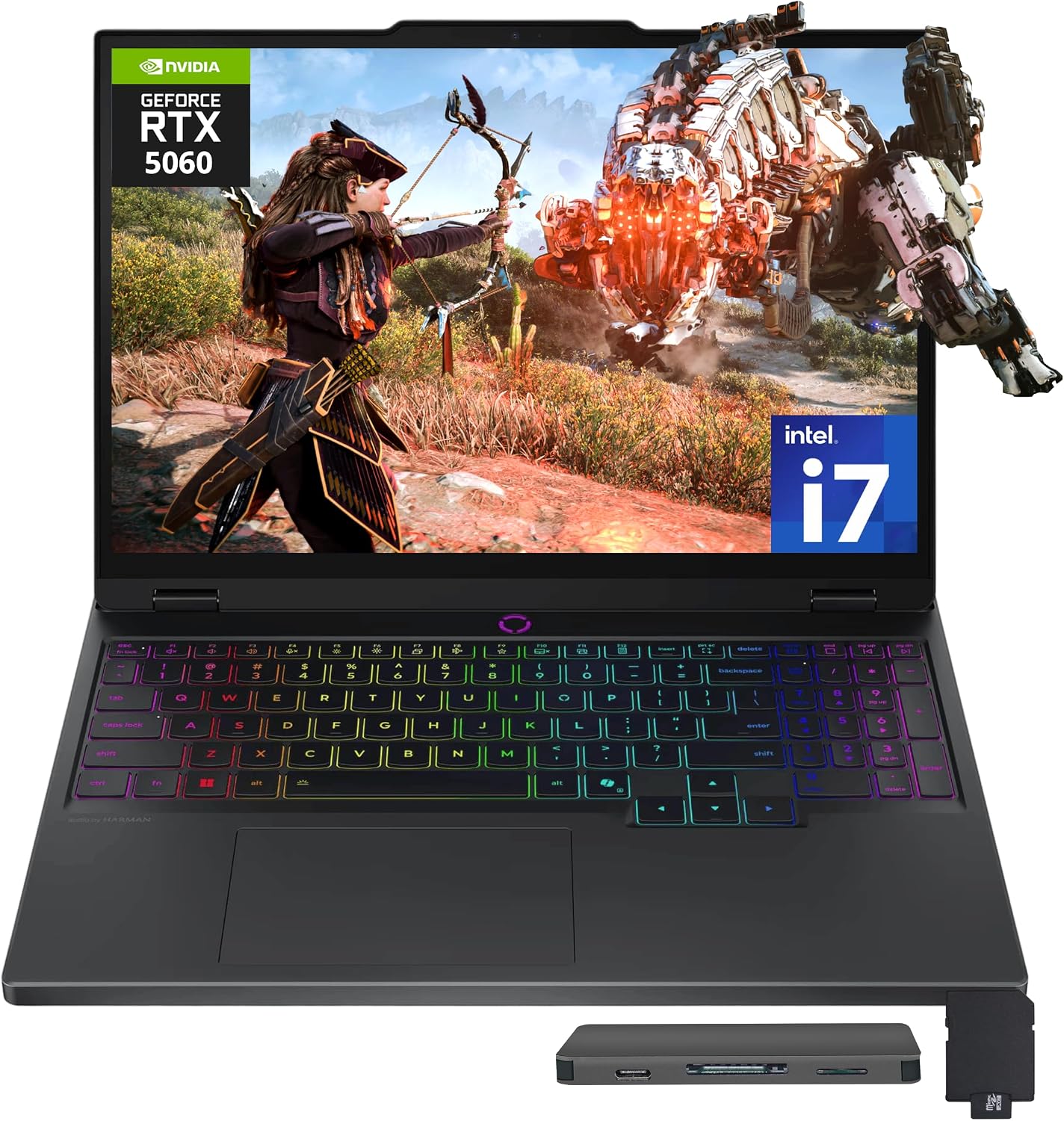 Lenovo Legion Pro 5i 16' WQXGA 165Hz Gaming Laptop, Intel 20-core Ultra 7 255HX (Beats Intel i9-14900HX), GeForce RTX 5070, 16GB DDR5, 1TB SSD, Backlit Keyboard, Win11 Pro, Black, 1TB Docking Station