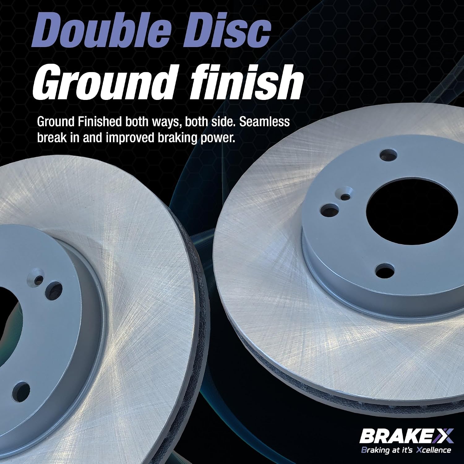Brake X Front Brake Rotors Kit replacement for 2017-2021 LEXUS LX570 | ARES Semi Coated Rotors