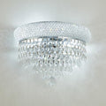 2-Lights Crystal Icicle Prisms Drops Wall Sconce Light for Living Room Dining Room Bathroom Vanity Mirrors Hallway Bedroom Closet Stairway (Chrome)
