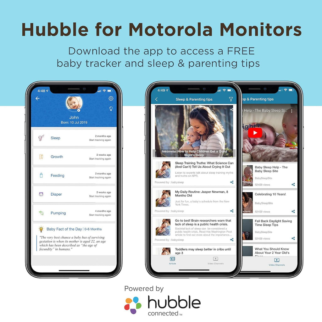 Motorola Comfort 50-2 Video Baby Monitor 5' LCD Color Display and 2 Cameras with Digital Zoom, Two-Way Audio, Infrared Night Vision and 5 Soothing Lullabies