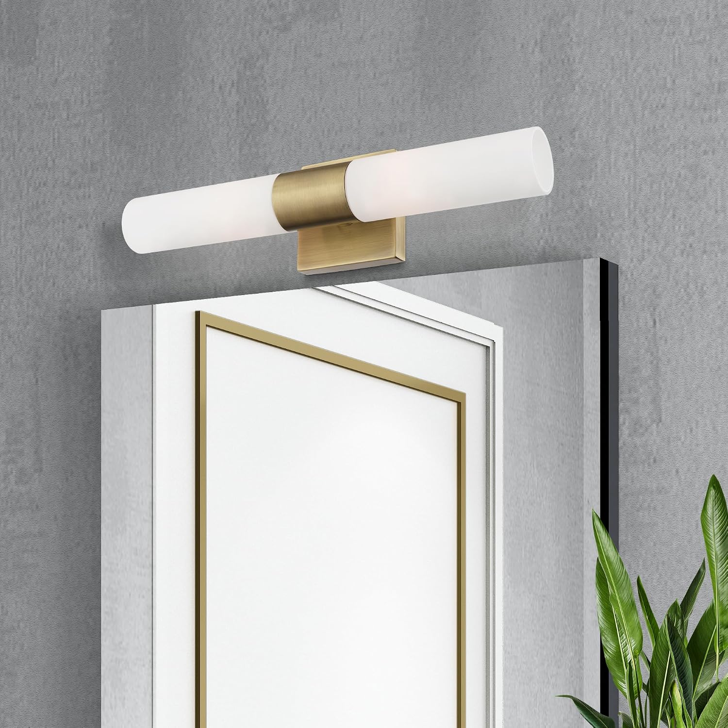 Livex Lighting, 10102-01, Aero, ADA Bath Vanity, 2 Light, Antique Brass
