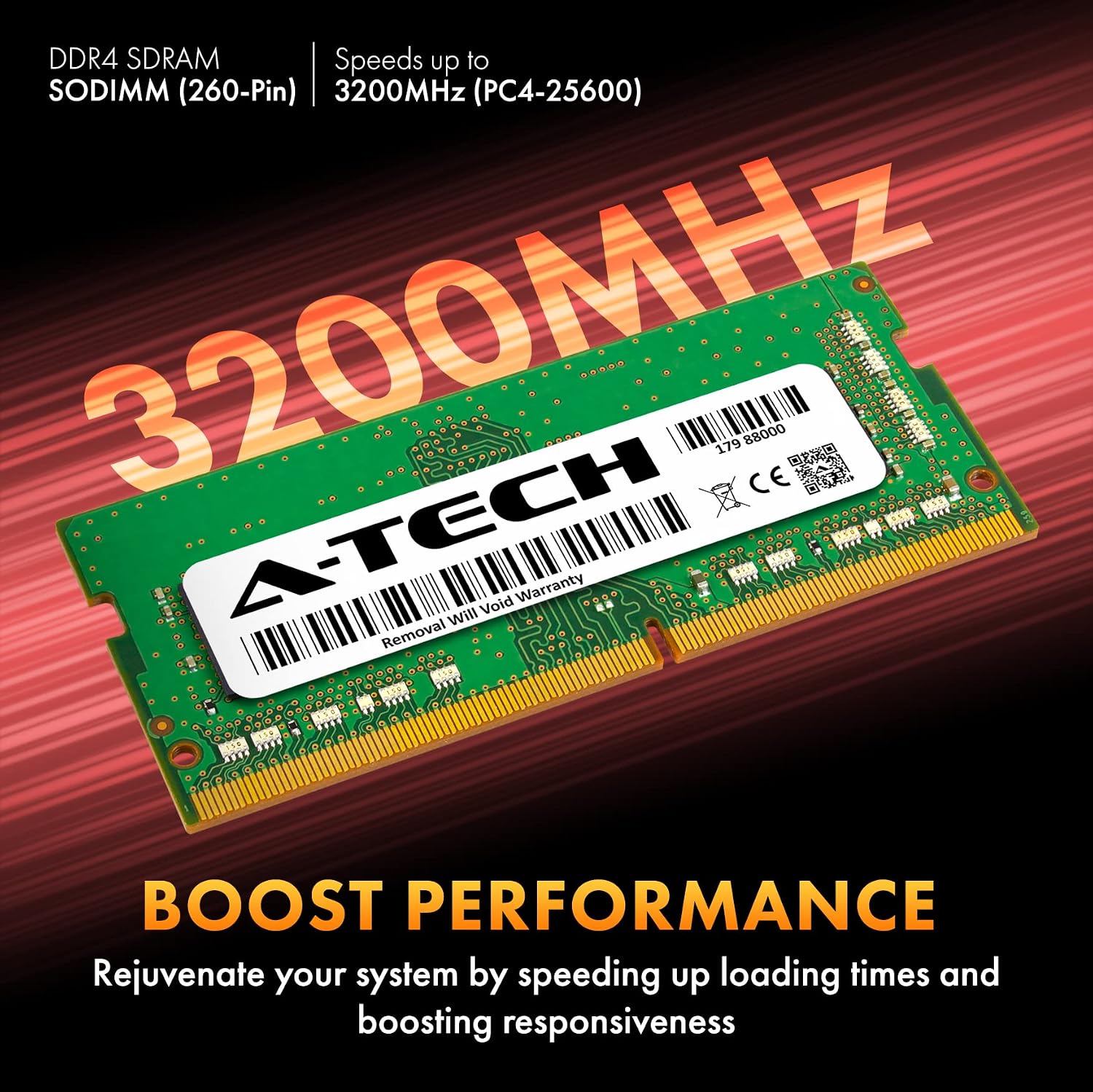 A-Tech 16GB Kit (2x8GB) RAM for Lenovo Legion 5/5i Gaming Laptop | DDR4 3200MHz PC4-25600 SODIMM 1.2V 260-Pin Non-ECC SO-DIMM Memory Upgrade