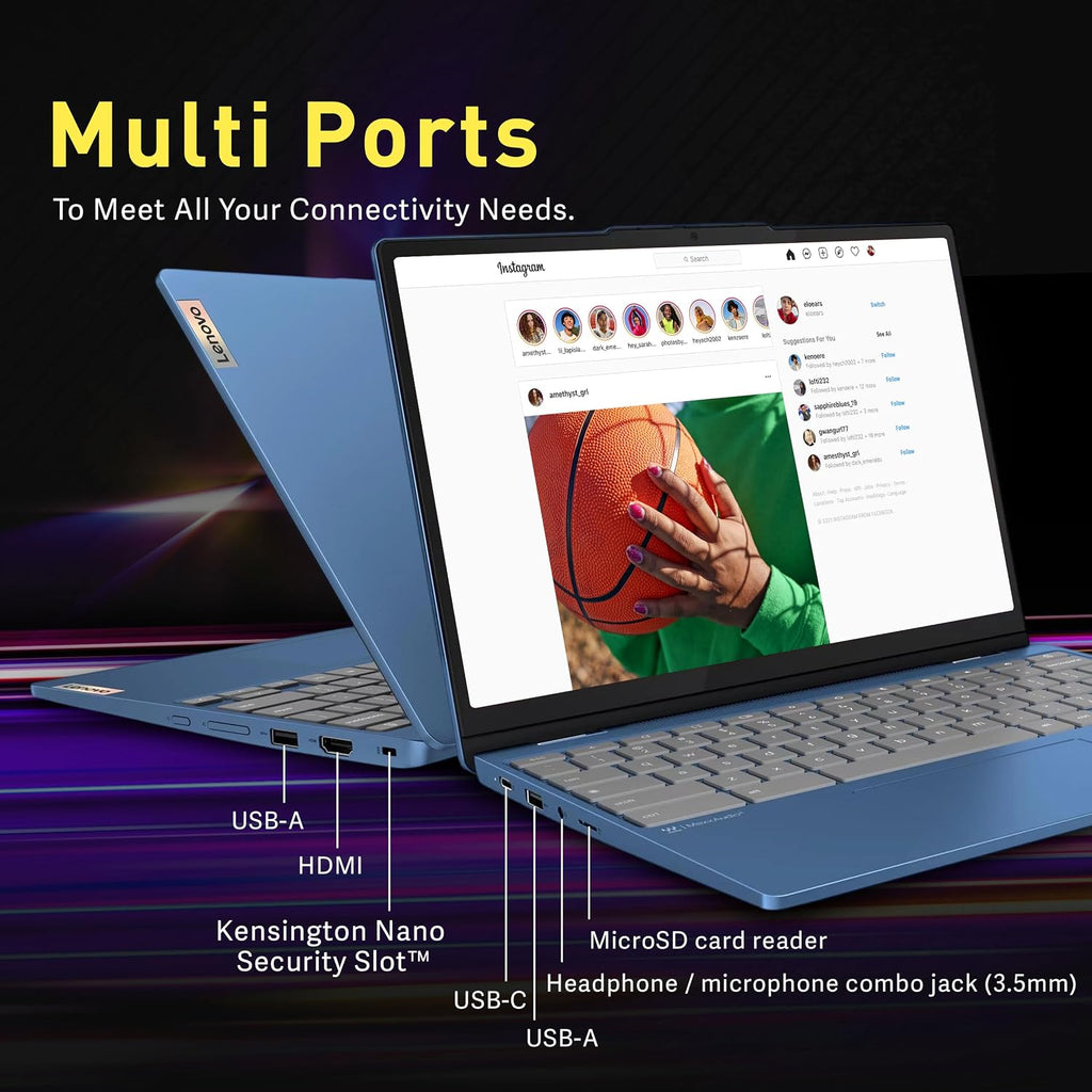 Lenovo Flex 3i Chromebook 12.2' WUXGA Touchscreen 2-in-1 Laptop, Intel N100, 4GB LPDDR5, 224GB Storage (64GB eMMC+160GB Docking Station Set), Intel UHD Graphics, HD Webcam, Wi-Fi 6, Chrome OS, Blue