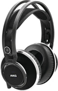 AKG Pro Audio K812PRO Wired, Over-Ear, Open Cup Style, Detachable Flat Cable, Superior Reference Audiophile Headphones with 53mm Transducers. Accurate, Natural Sound. Black with Silver