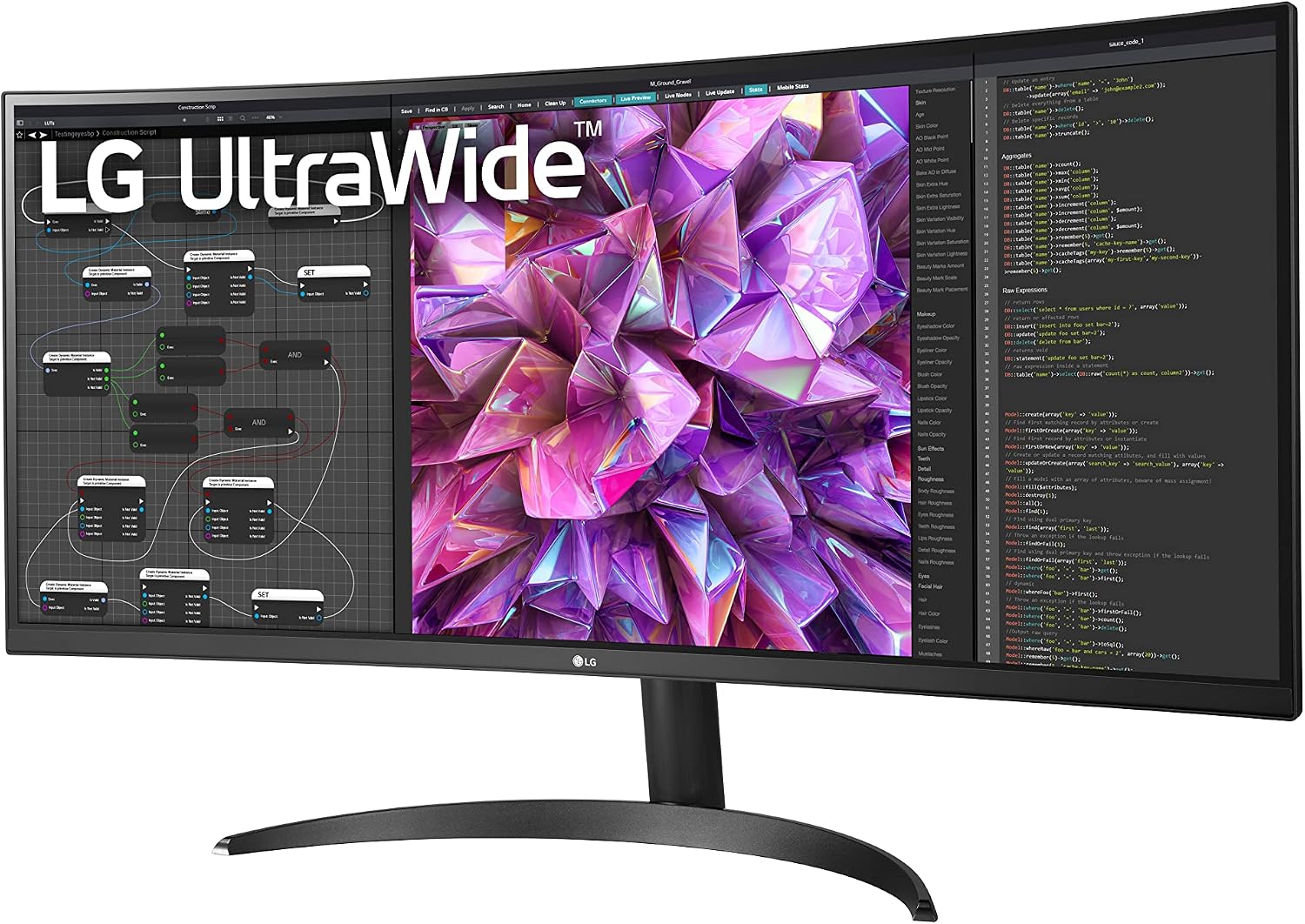 LG 34BQ60QC-B 21:9 Curved UltraWide QHD IPS Monitor - 3 Year Warranty