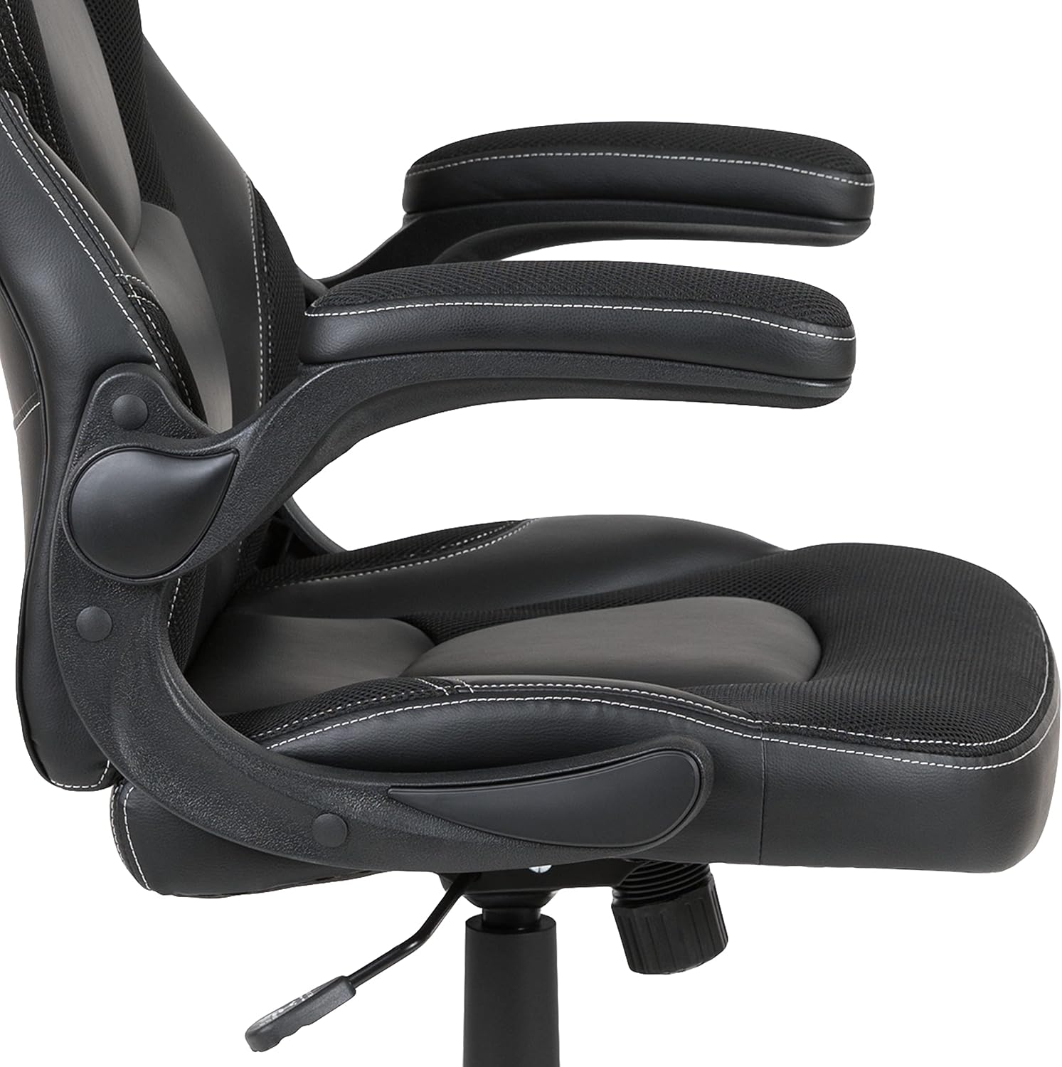 Flash Furniture Black Gaming Desk and Black Racing Chair Set with Cup Holder, Headphone Hook, and Monitor/Smartphone Stand