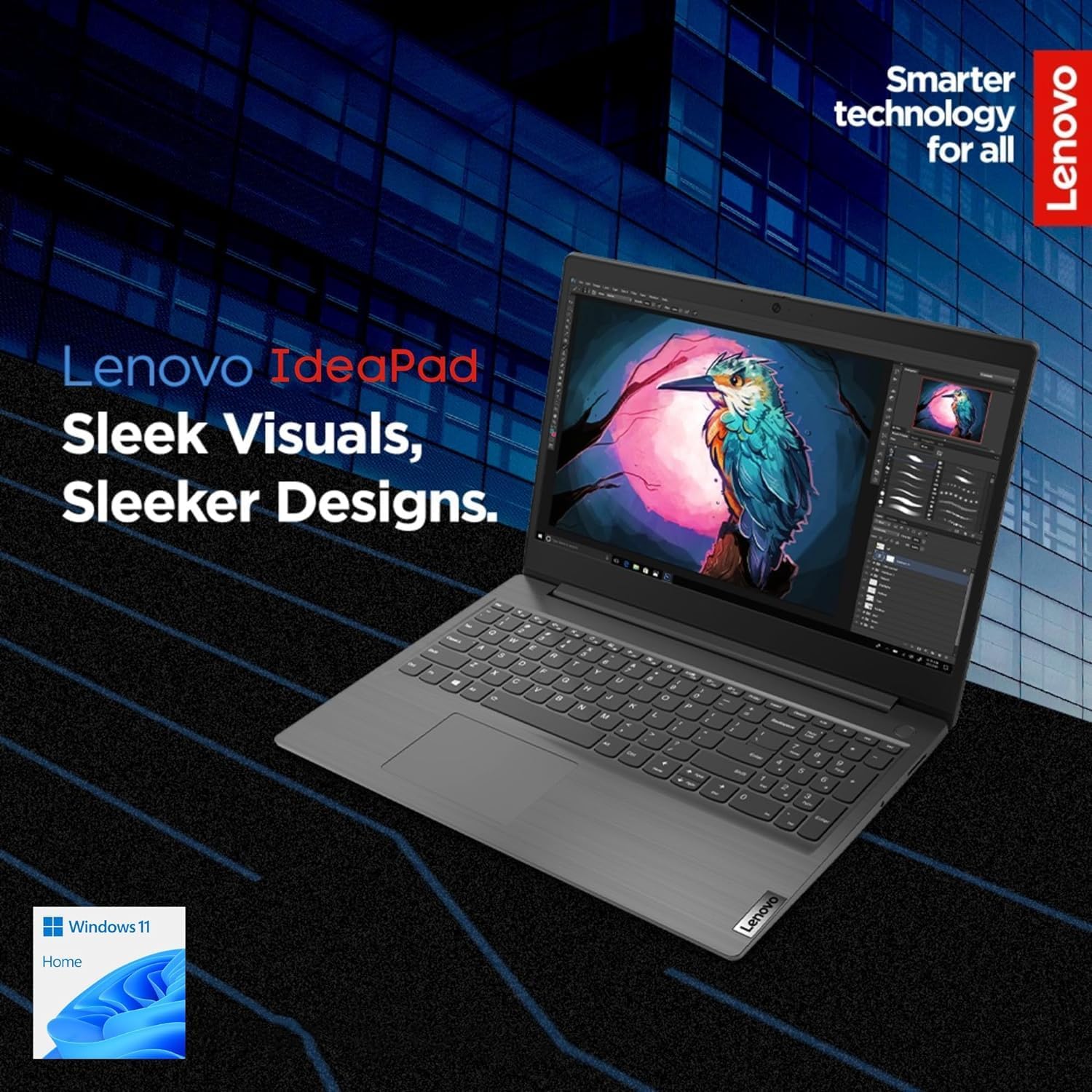Lenovo IdeaPad 15.6'' FHD Touchscreen Laptop, Intel Core i3 Processor(Upto 4.1GHz), 16GB Memory, 2TB SSD Storage, HDMI, Bluetooth 5, Webcam, Type-C, Long Battery Life, Win 11 Home S, Grey
